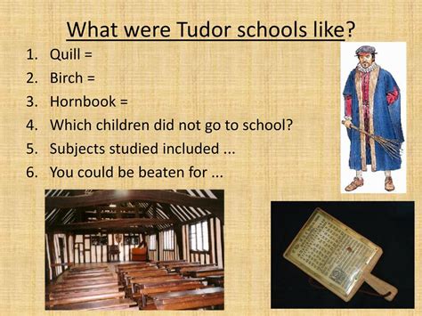 tudor school facts.